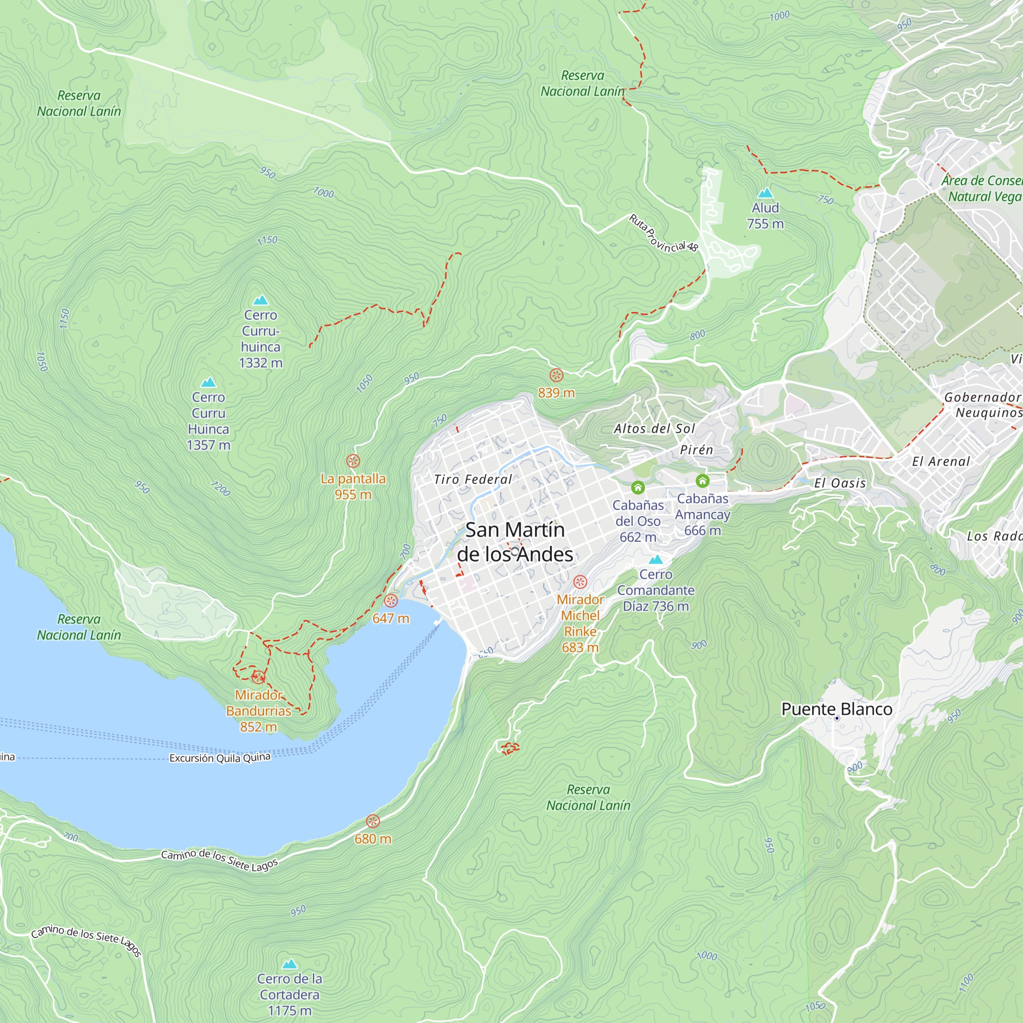 Cabañas del Encuentro map