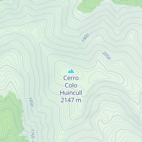 Map of Cerro Colo Huincull