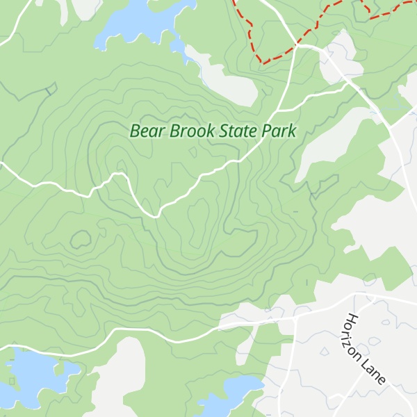 Map of Hall Mountain
