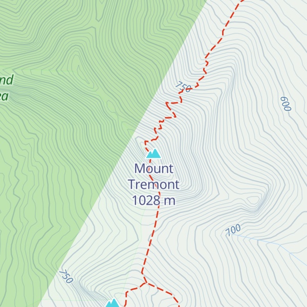Map of Mount Tremont