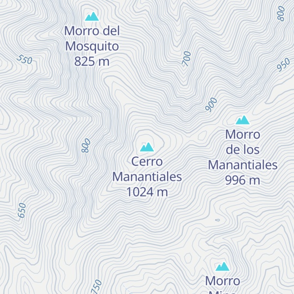 Map of Cerro Manantiales