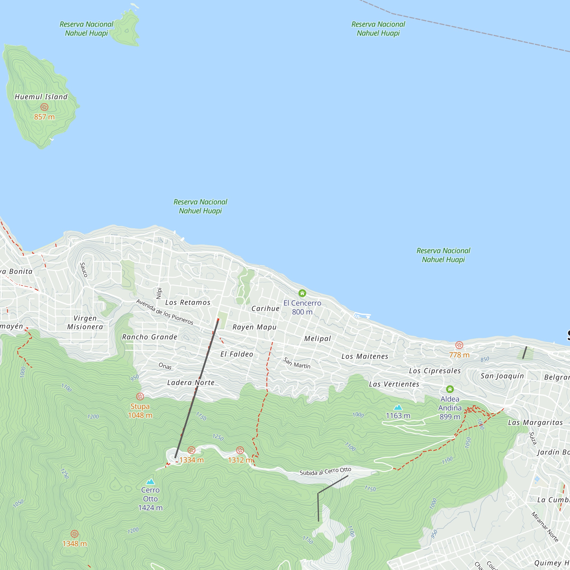 Cabañas Las Cuatro Estaciones map