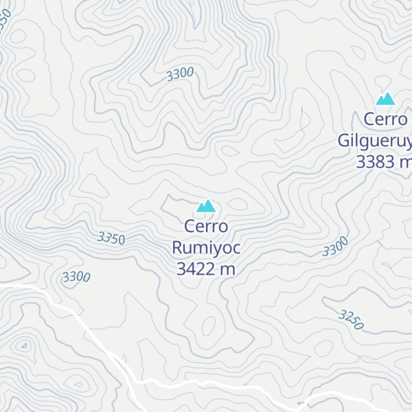 Map of Cerro Rumiyoc