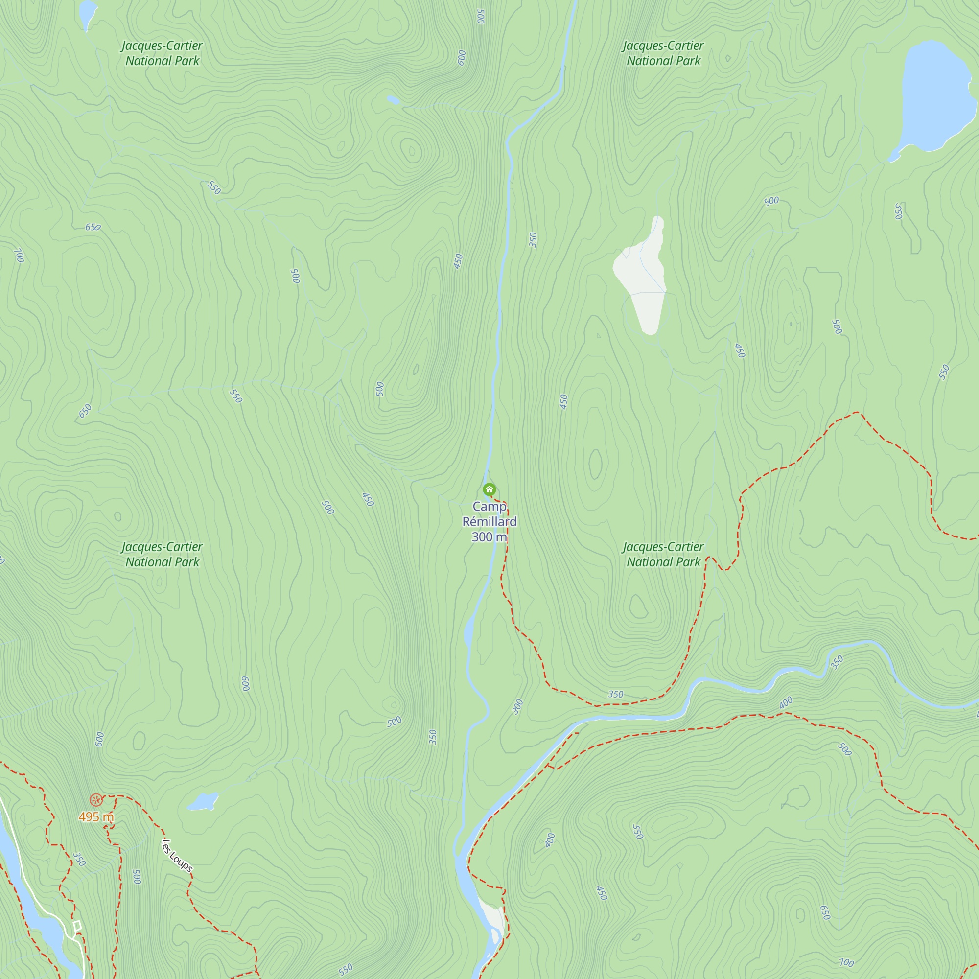 Camp Rémillard map