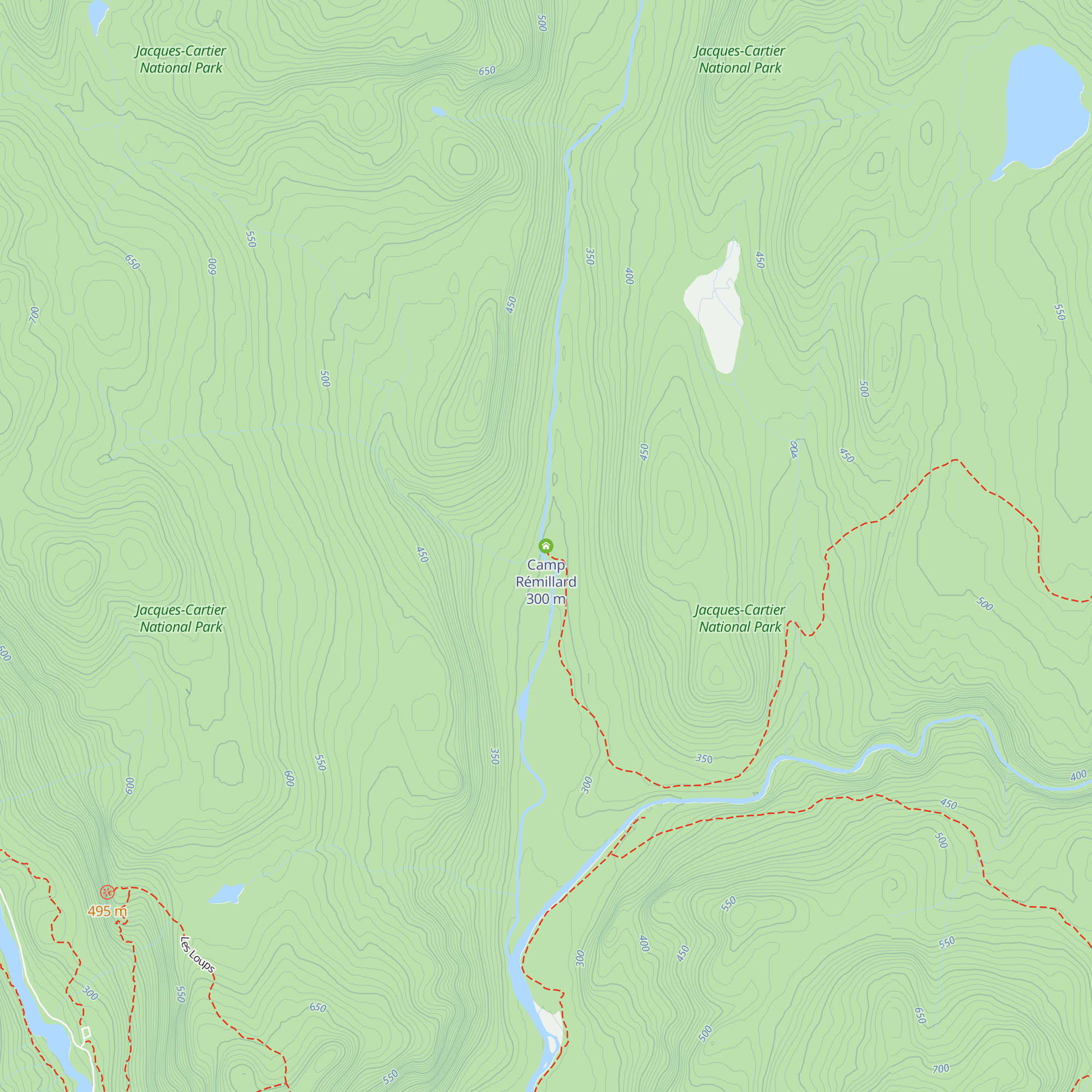 Camp Rémillard map