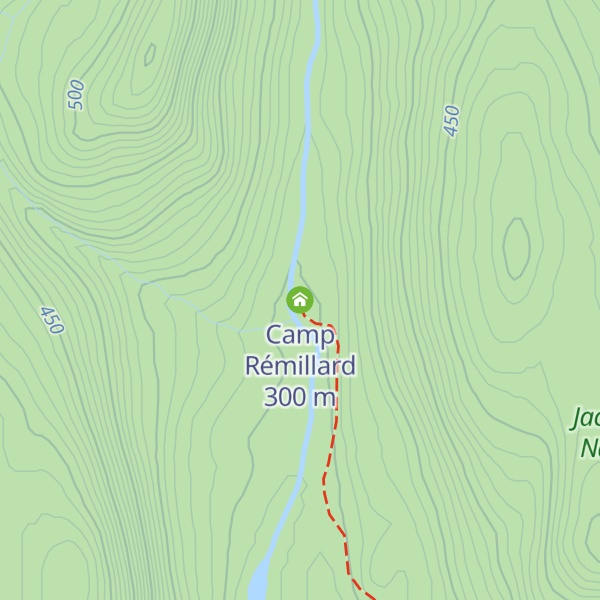 Map of Camp Rémillard