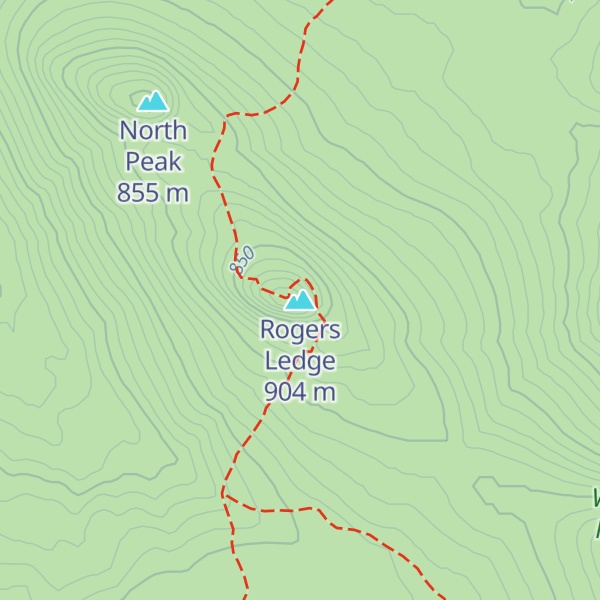 Map of Rogers Ledge