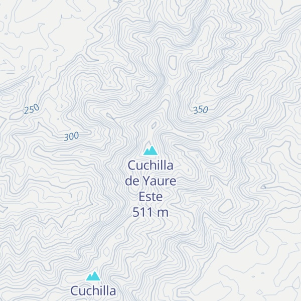 Map of Cuchilla de Yaure Este