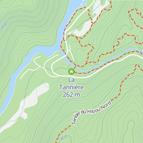 Map of La Tannière