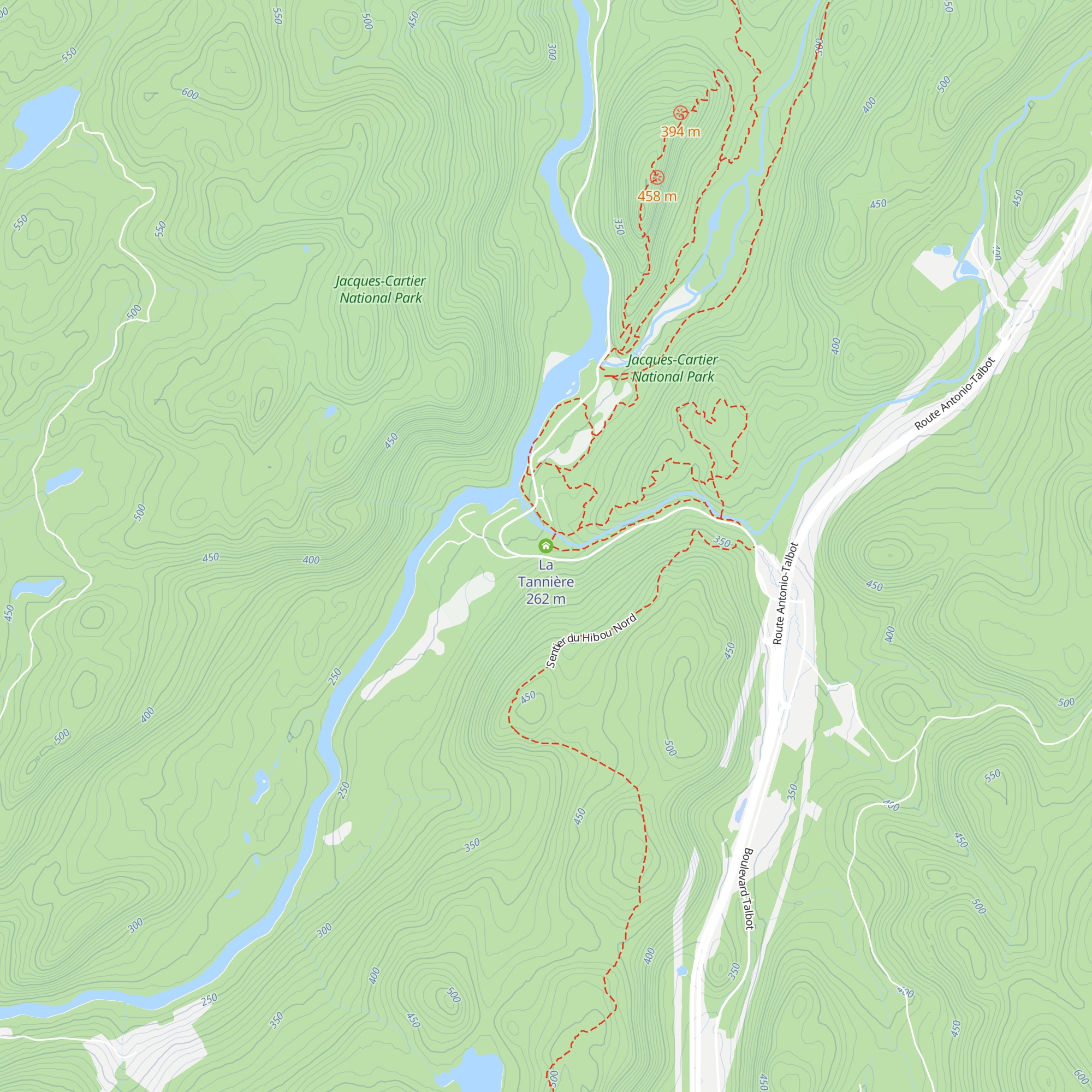 La Tannière map
