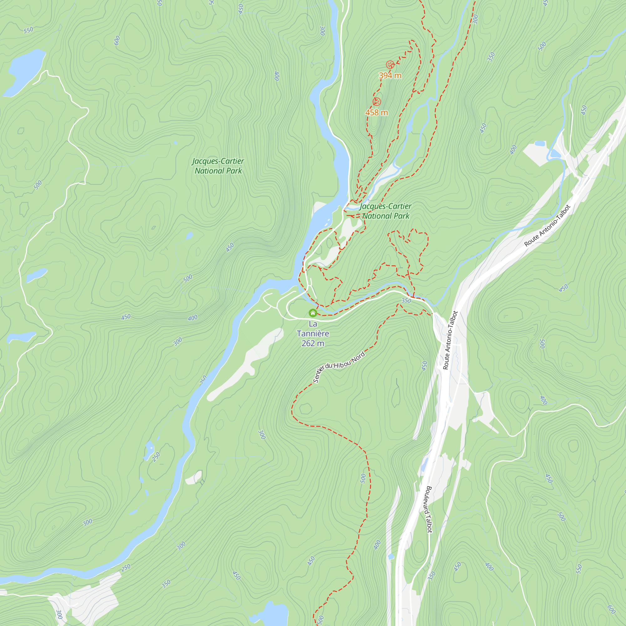 La Tannière map