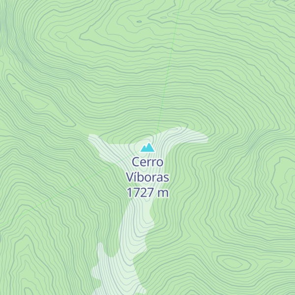 Map of Cerro Víboras