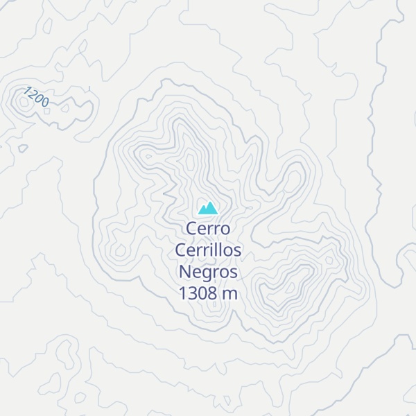 Map of Cerro Cerrillos Negros
