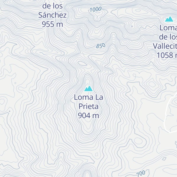 Map of Loma La Prieta