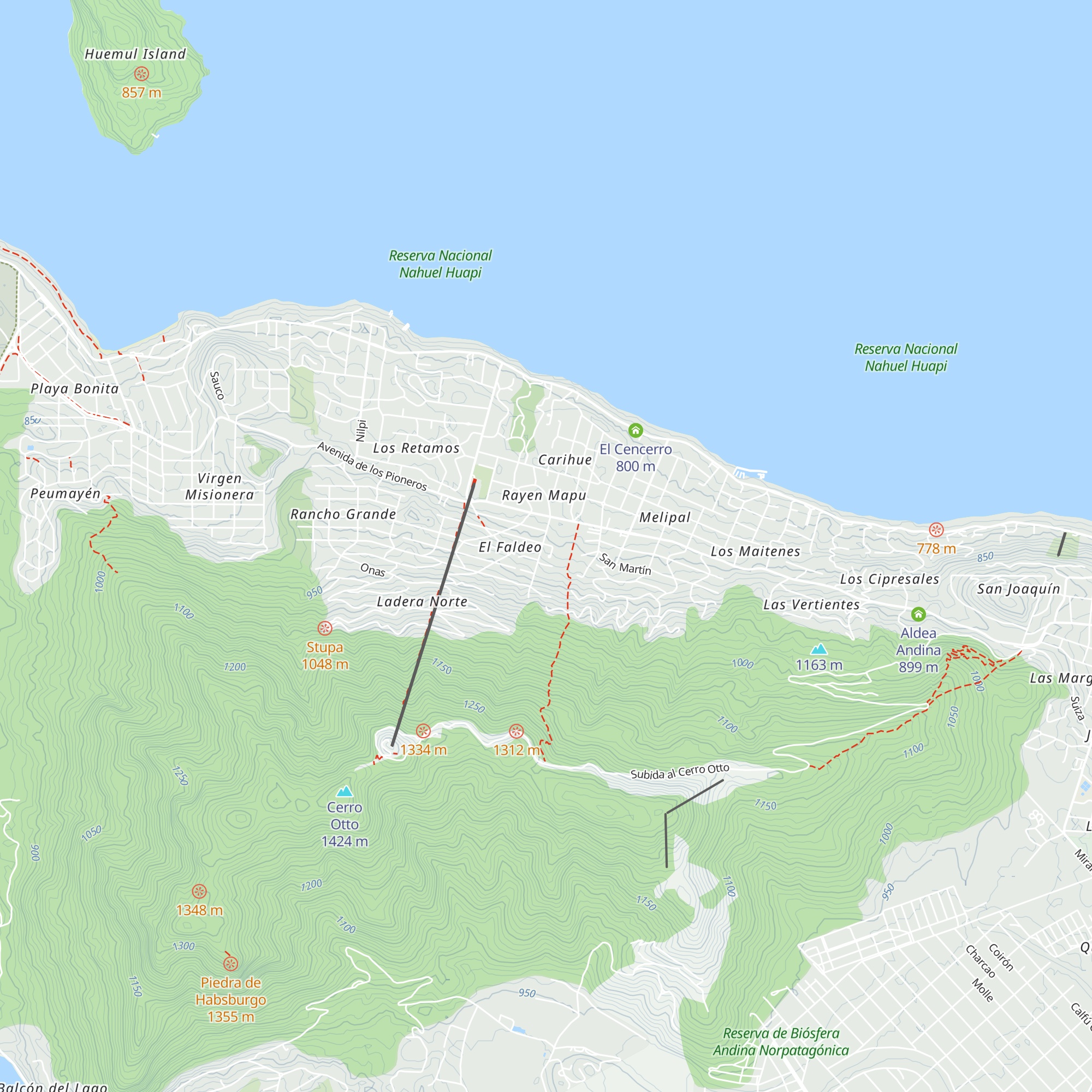Cabaña Bariloche map