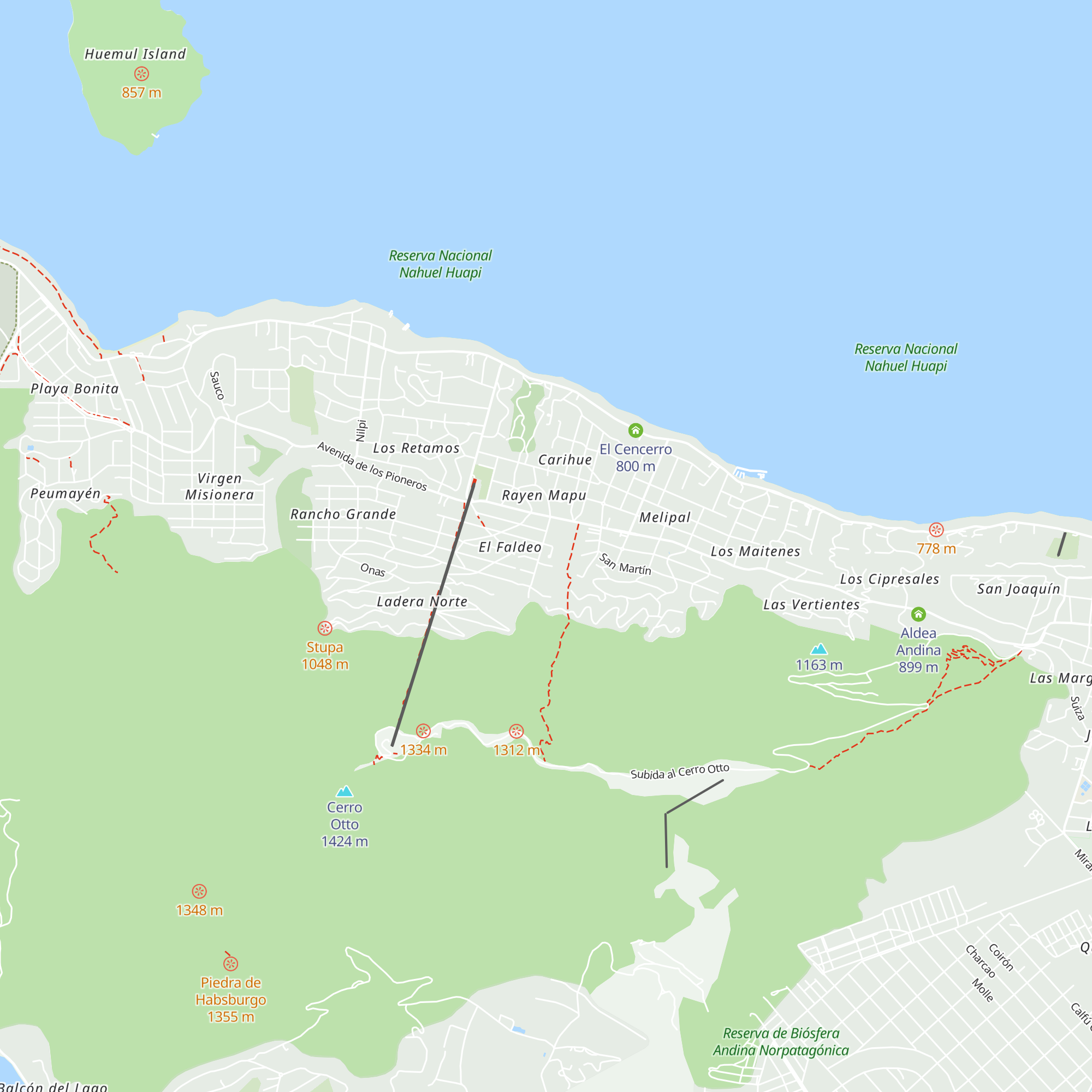 Cabaña Bariloche map