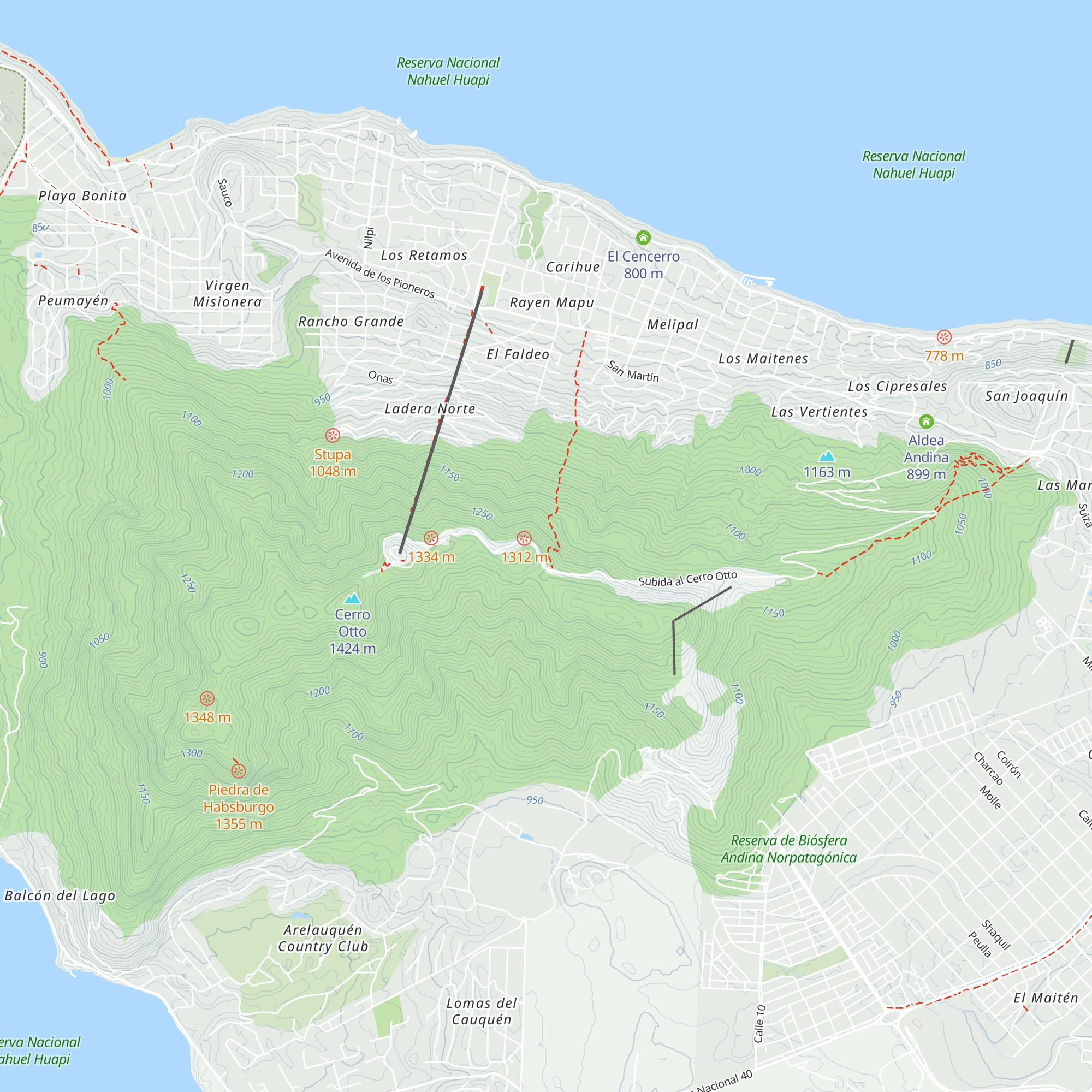 Refugio Berghof map