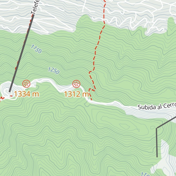 Map of Refugio Berghof