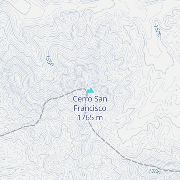 Map of Cerro San Francisco