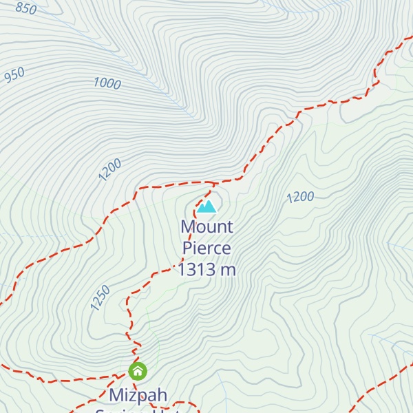 Map of Mount Pierce