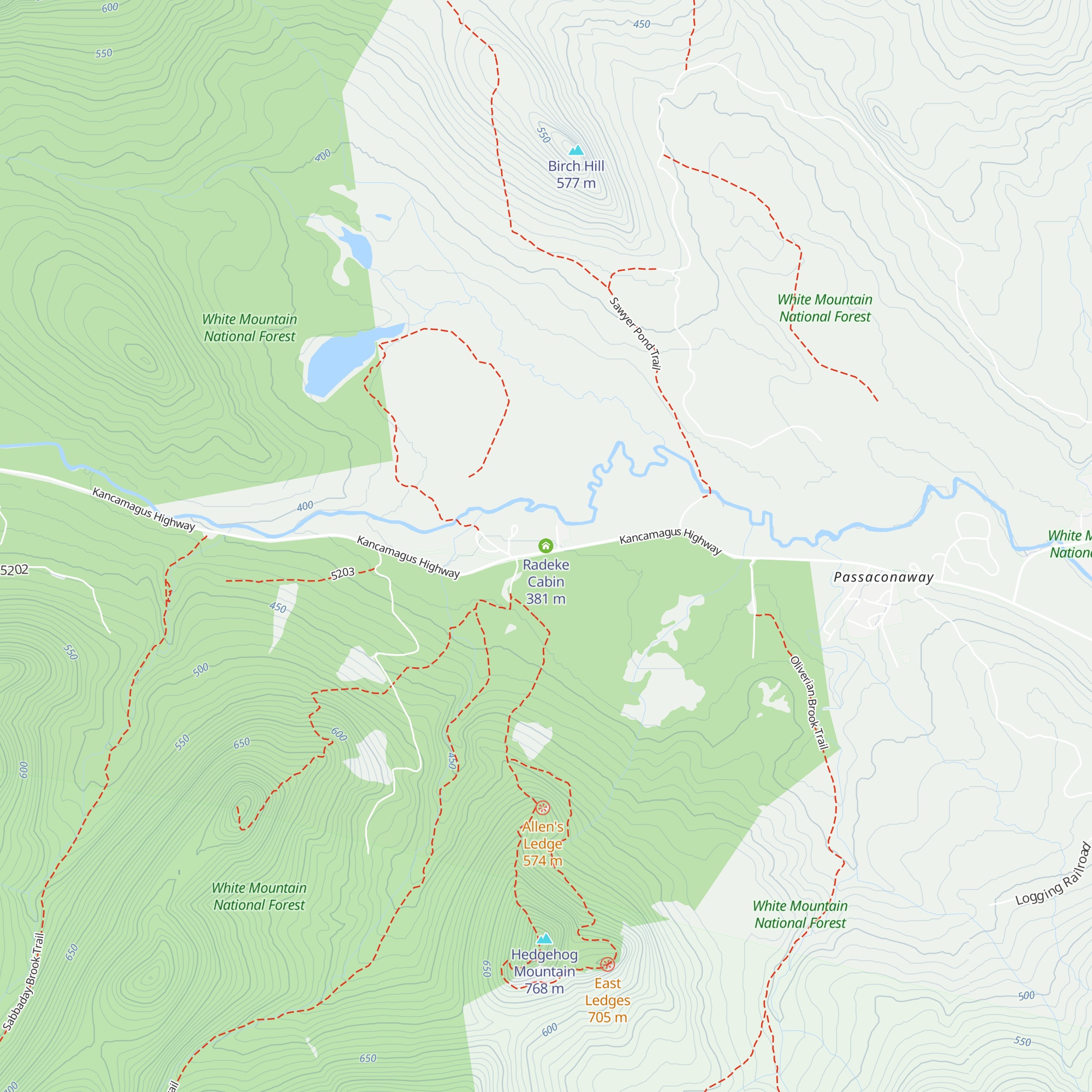 Radeke Cabin map
