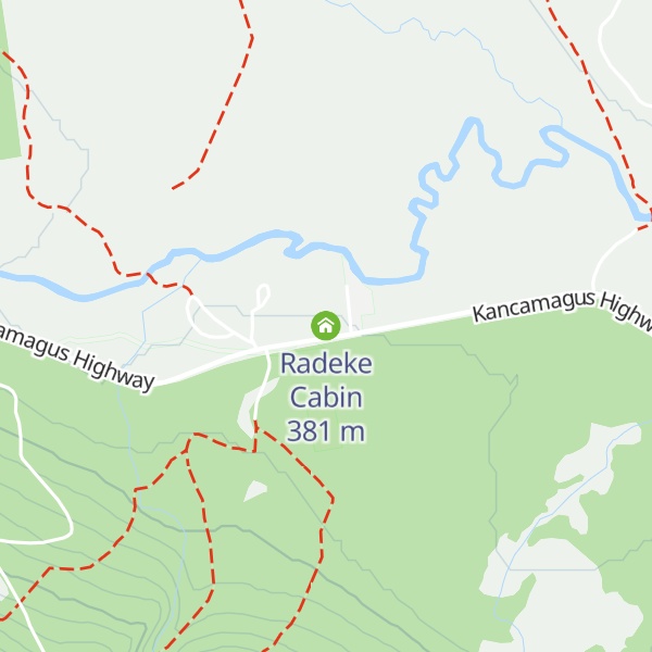 Map of Radeke Cabin