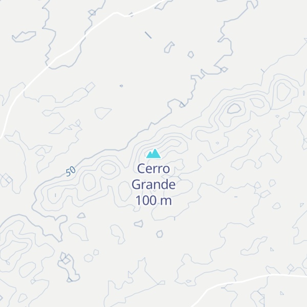 Map of Cerro Grande