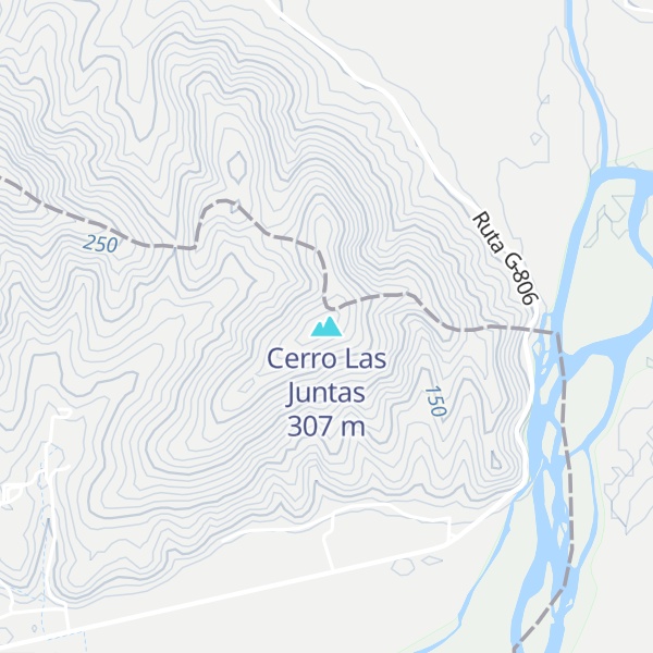 Map of Cerro Las Juntas