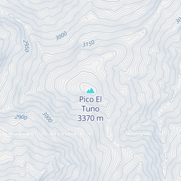 Map of Pico El Tuno