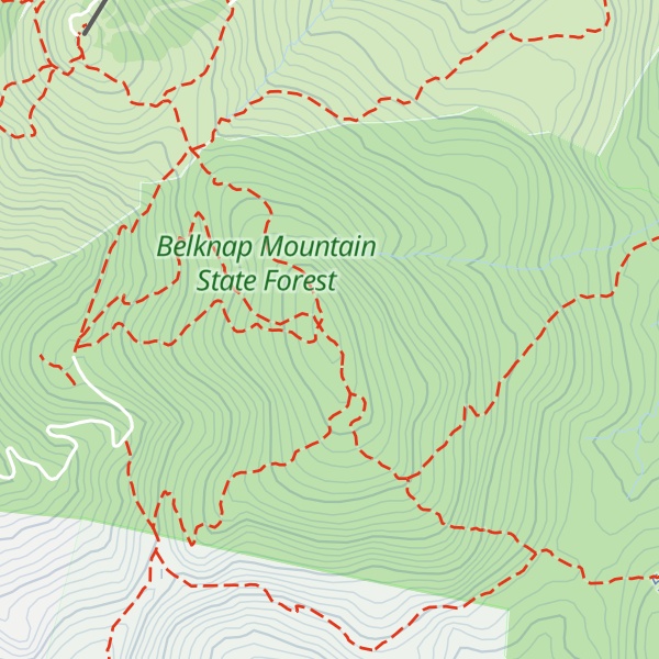 Map of Belknap Mountain