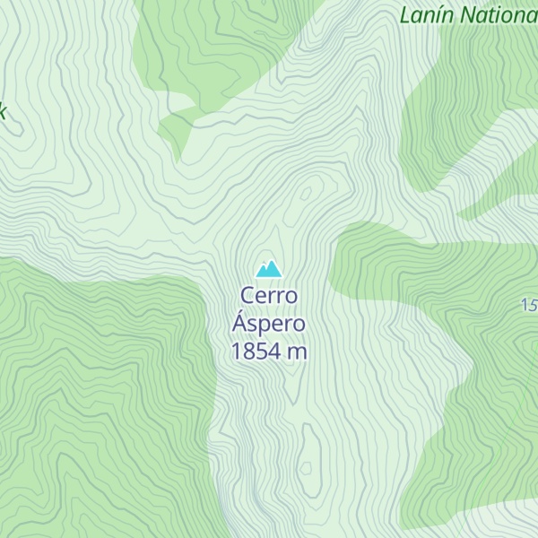 Map of Cerro Áspero