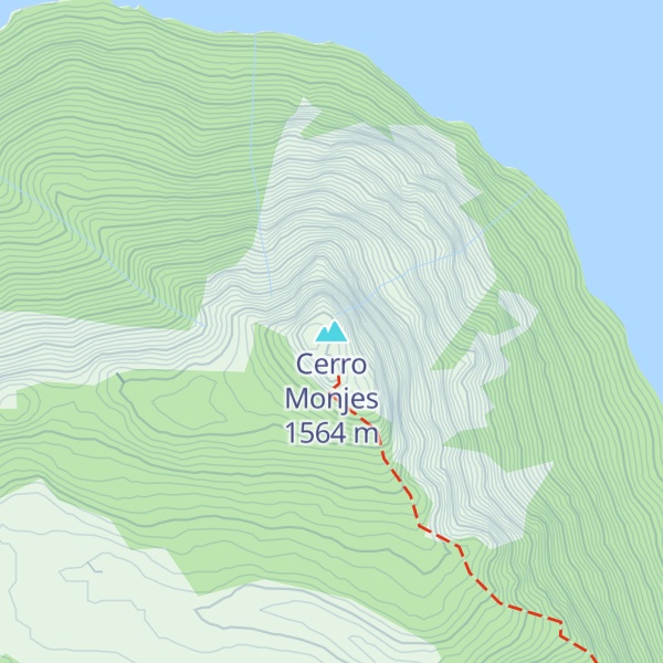 Map of Cerro Monjes