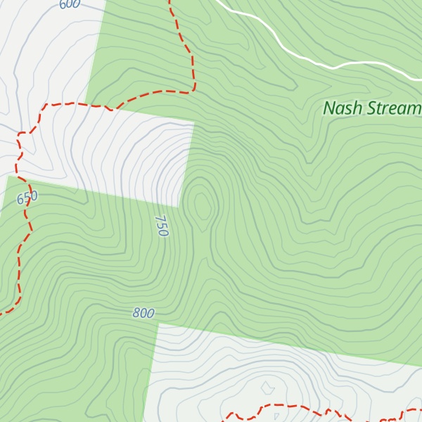 Map of Baldhead Mountain