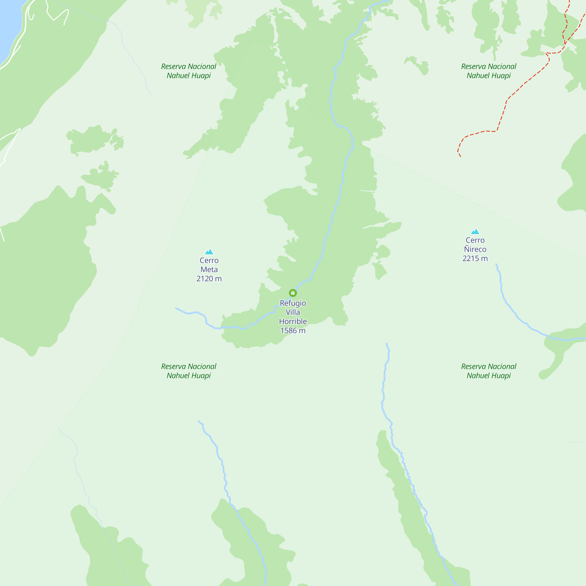 Refugio Villa Horrible map