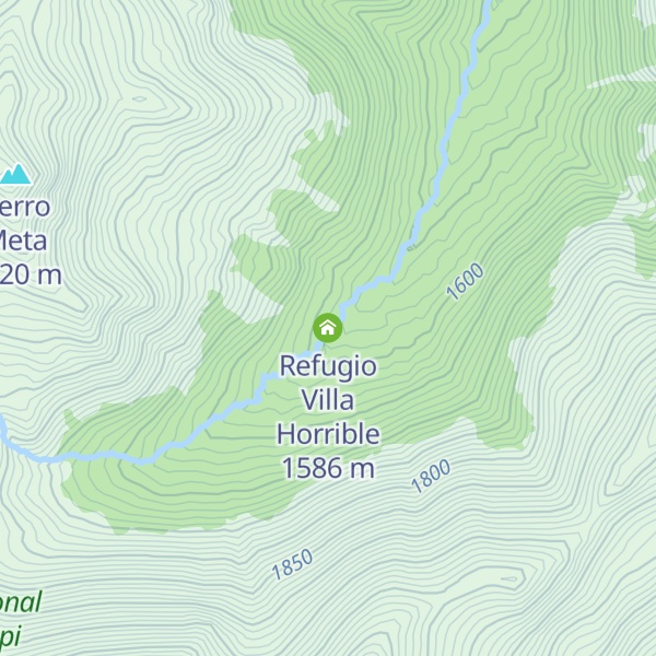 Map of Refugio Villa Horrible