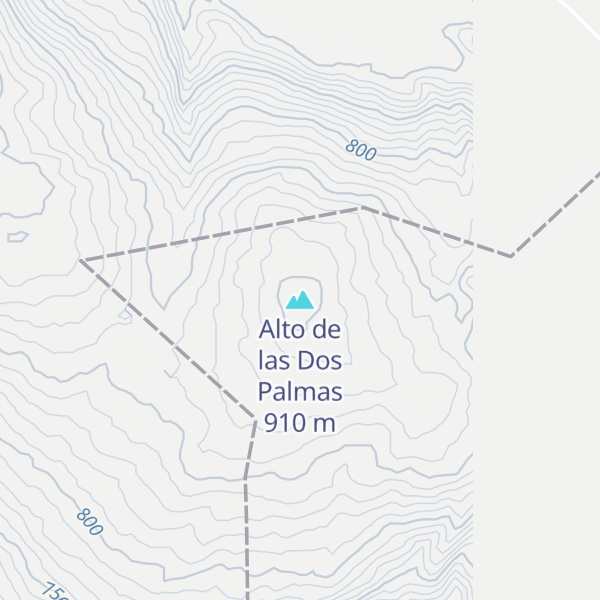 Map of Alto de las Dos Palmas