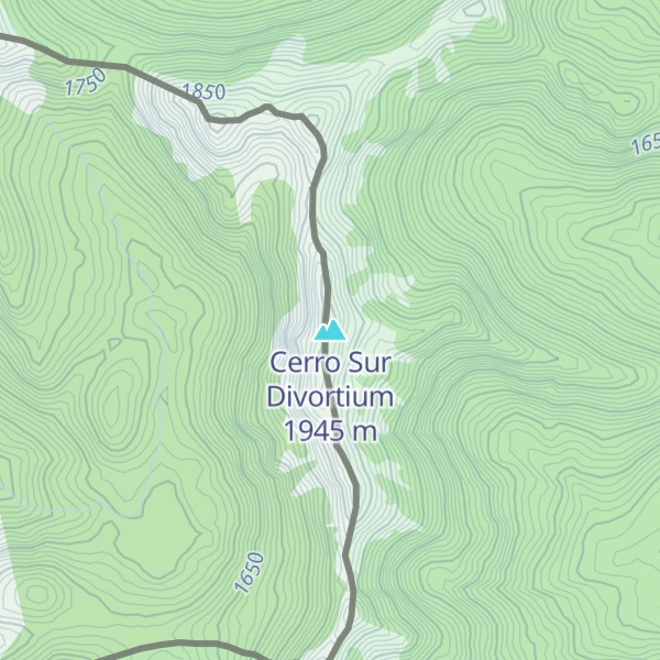 Map of Cerro Sur Divortium