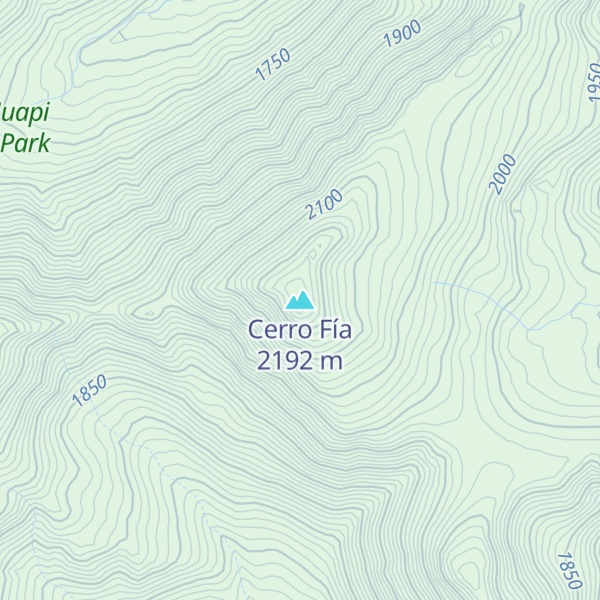 Map of Cerro Fía