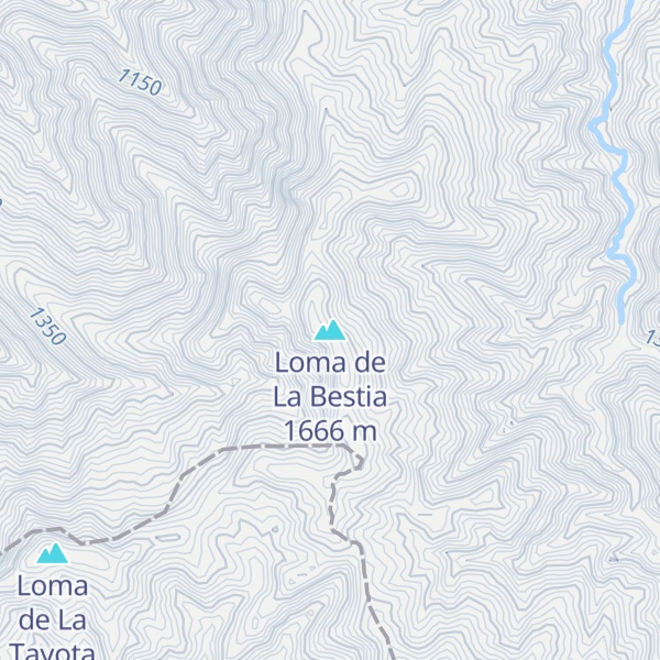 Map of Loma de La Bestia