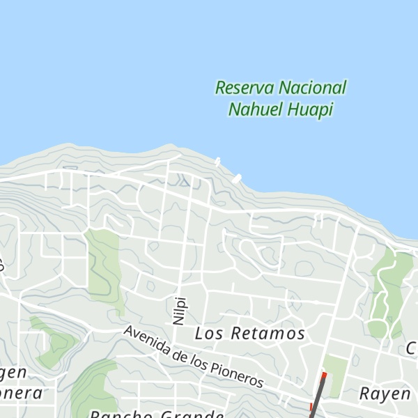 Map of Cabañas Cascada del Sur