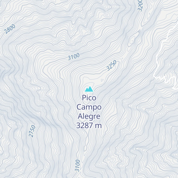 Map of Pico Campo Alegre