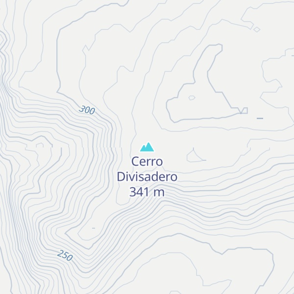 Map of Cerro Divisadero