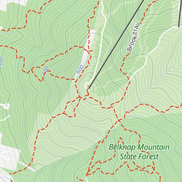 Map of Gunstock Mountain