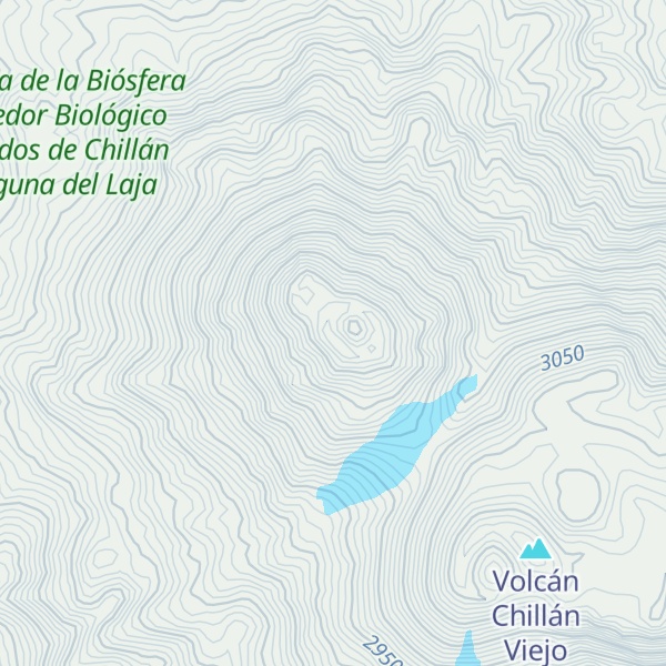Map of Volcán Chillán Nuevo