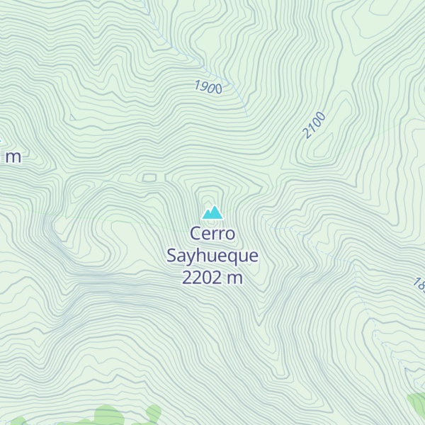 Map of Cerro Sayhueque