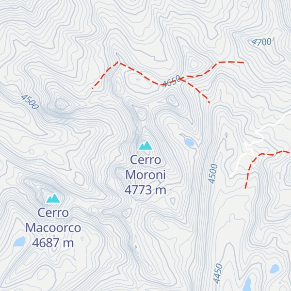 Map of Cerro Moroni
