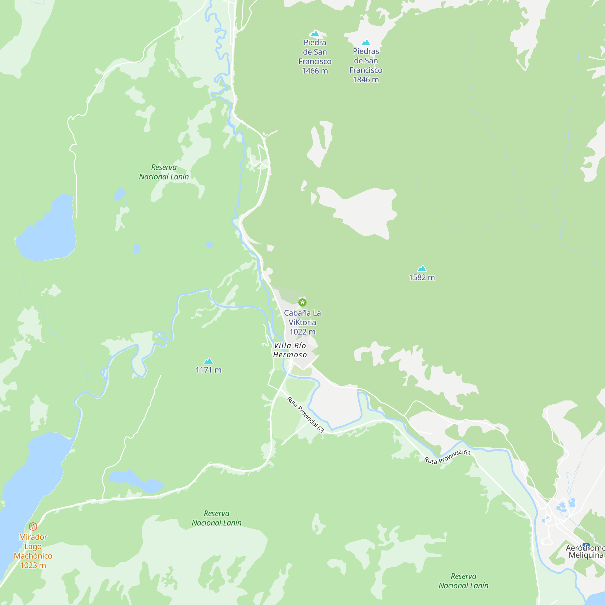 Cabaña La ViKtoria map