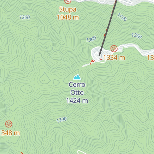 Map of Cerro Otto