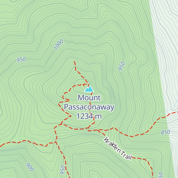 Map of Mount Passaconaway