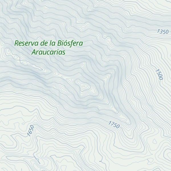 Map of Cerro Huinecahue